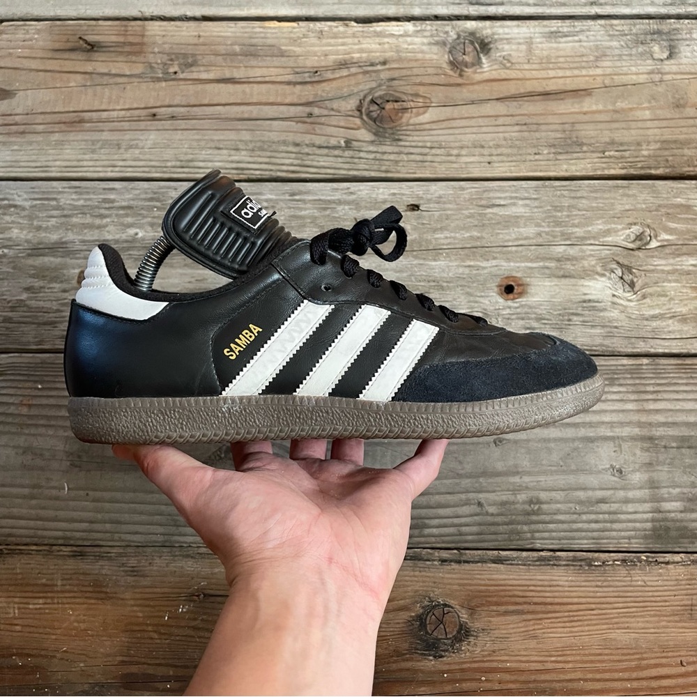 Women Size 12.5 / Size 11 Men  adidas Samba Core Black Shoes Sneakers
